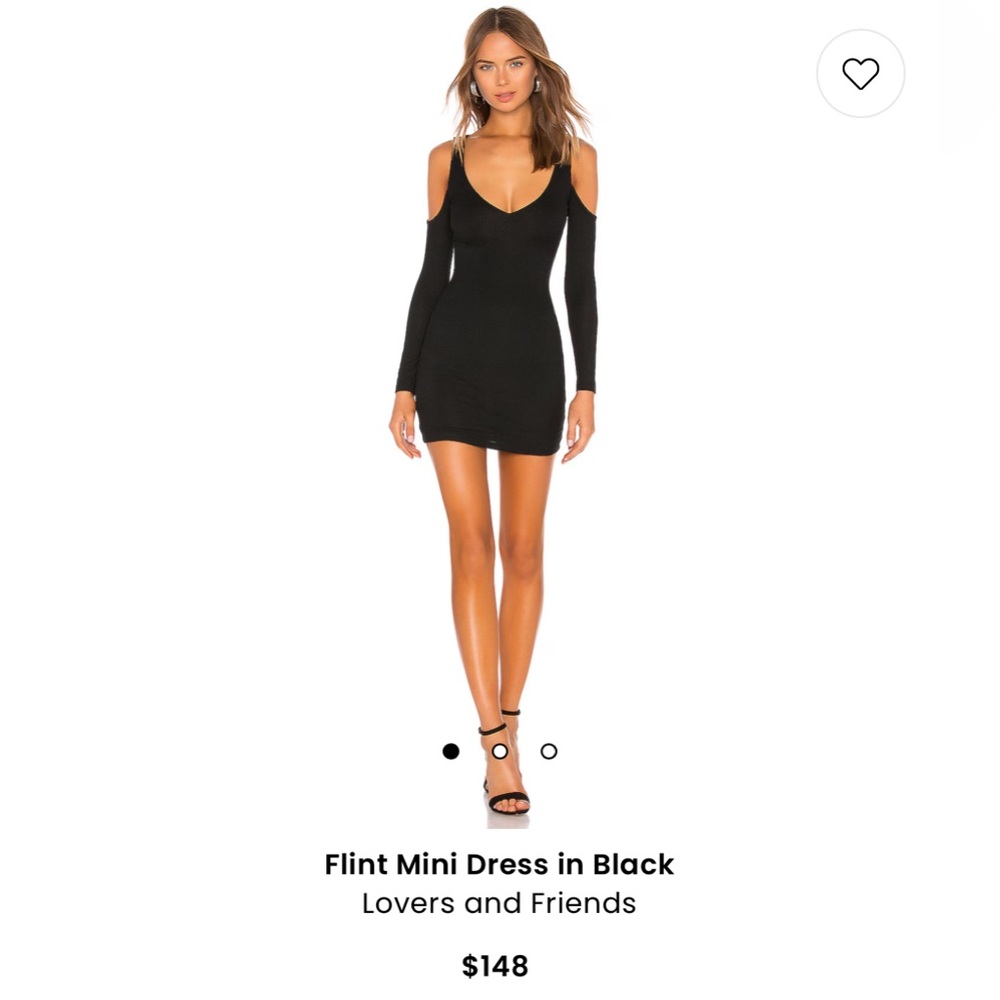 Lovers + Friends Black Flint Mini Dress